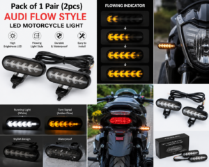Pack of 1 pair(2pcs) - Audi Flow Style Led Motorcycle in pakistan