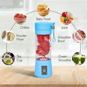 6 Blade Mini Portable Usb Juicer Blender Rechargeable in pakistan