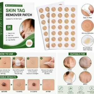 66 Pcs Skin Tag Remover Patch for Face and Body in pakistan