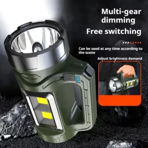 Solar Searchlight flashlight rechargeable heavyduty original flashlight waterproof in pakistan