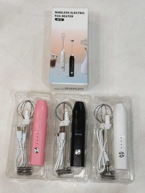 Wireless 2 In 1 Electric Egg Beater And Coffee Frother Rechargeable in pakistan