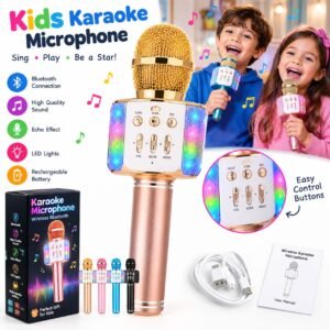 Kids Microphone for Singing, Wireless Bluetooth Karaoke Microphone in pakistan