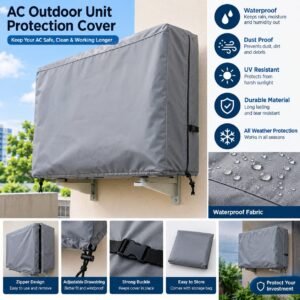 AC Outdoor Unit Protection Cover Durable Waterproof Dust Proof in pakistan