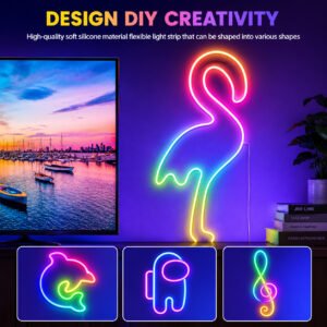 Neon Lights RGB LED Strip with Remote & App Control in pakistan