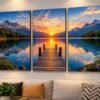 Set of 3 Premium Wall Art Photo Tiles in pakistan