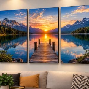 Set of 3 Premium Wall Art Photo Tiles in pakistan