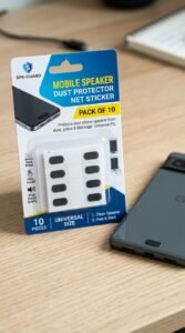 Mobile Speaker Dust Protector Net Sticker (Pack of 10) in pakistan
