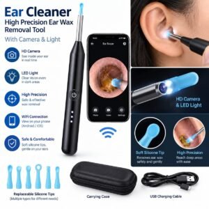 Ear Cleaner High Precision Ear Wax Removal Tool With Camera With LED Light in pakistan