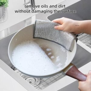 Dish washing Cleaning cloth | Metal Wire Dish washing Rugs for Kitchen Dishes in pakistan