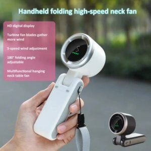Handheld Folding Turbo Fan With 5 Speed Adjustment Portable in pakistan
